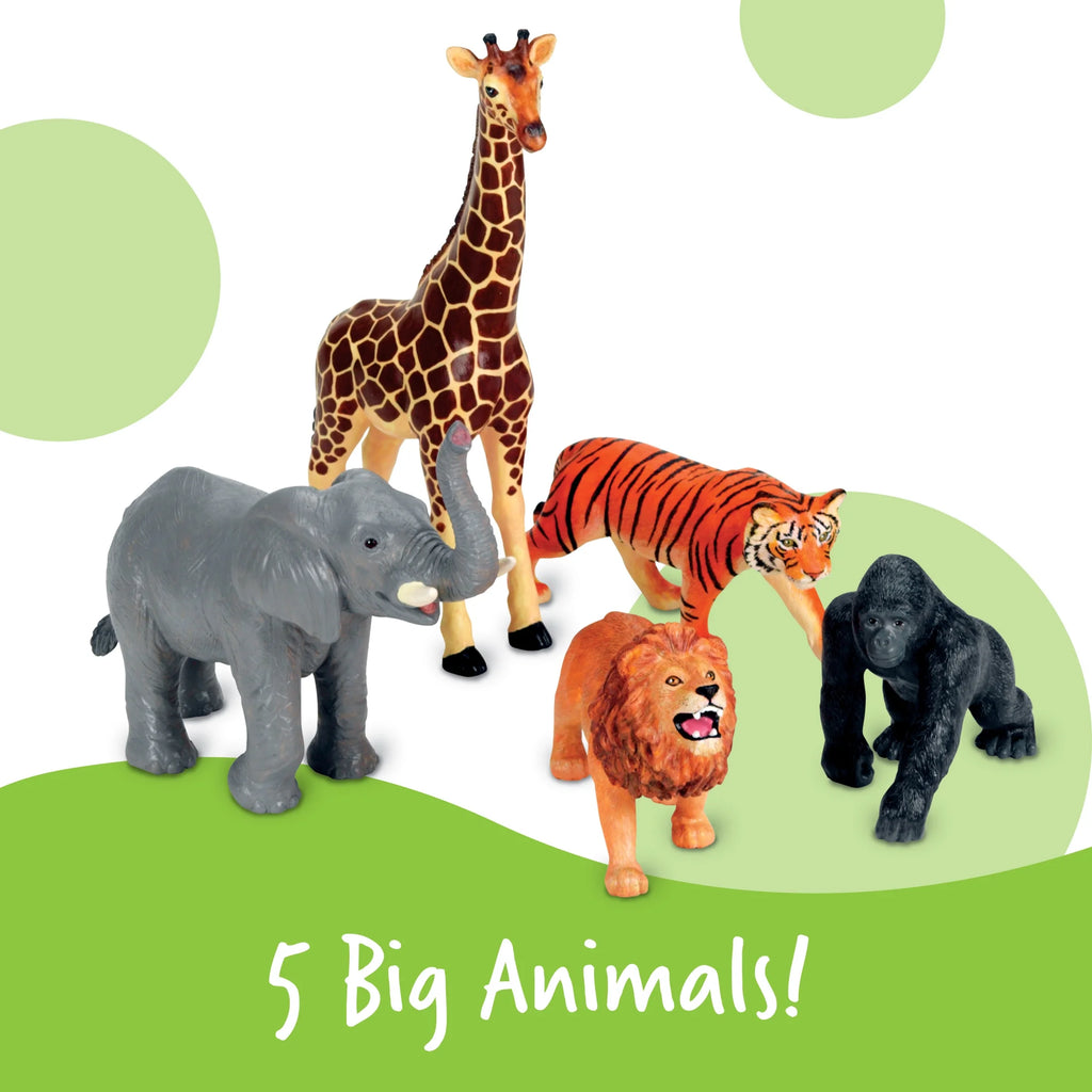 Jumbo Jungle Animals, Preschool Learning Toy, Gifts for Boys Girls, Ages 18 Months +