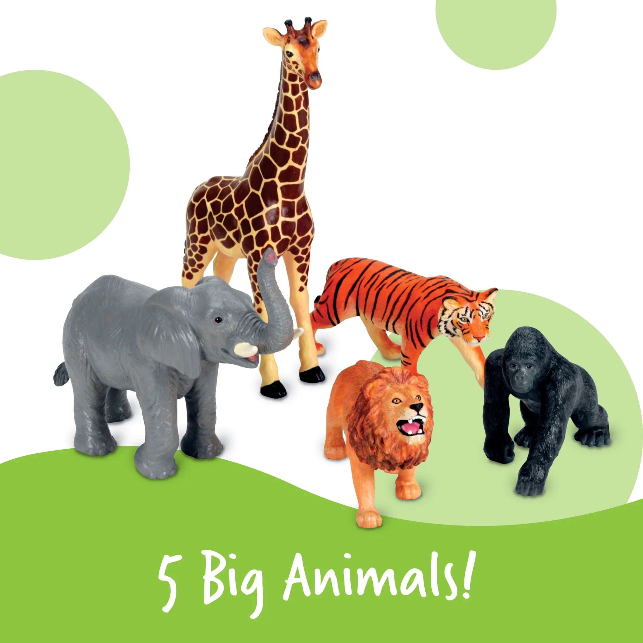 Jumbo Jungle Animals, Preschool Learning Toy, Gifts for Boys Girls, Ages 18 Months +