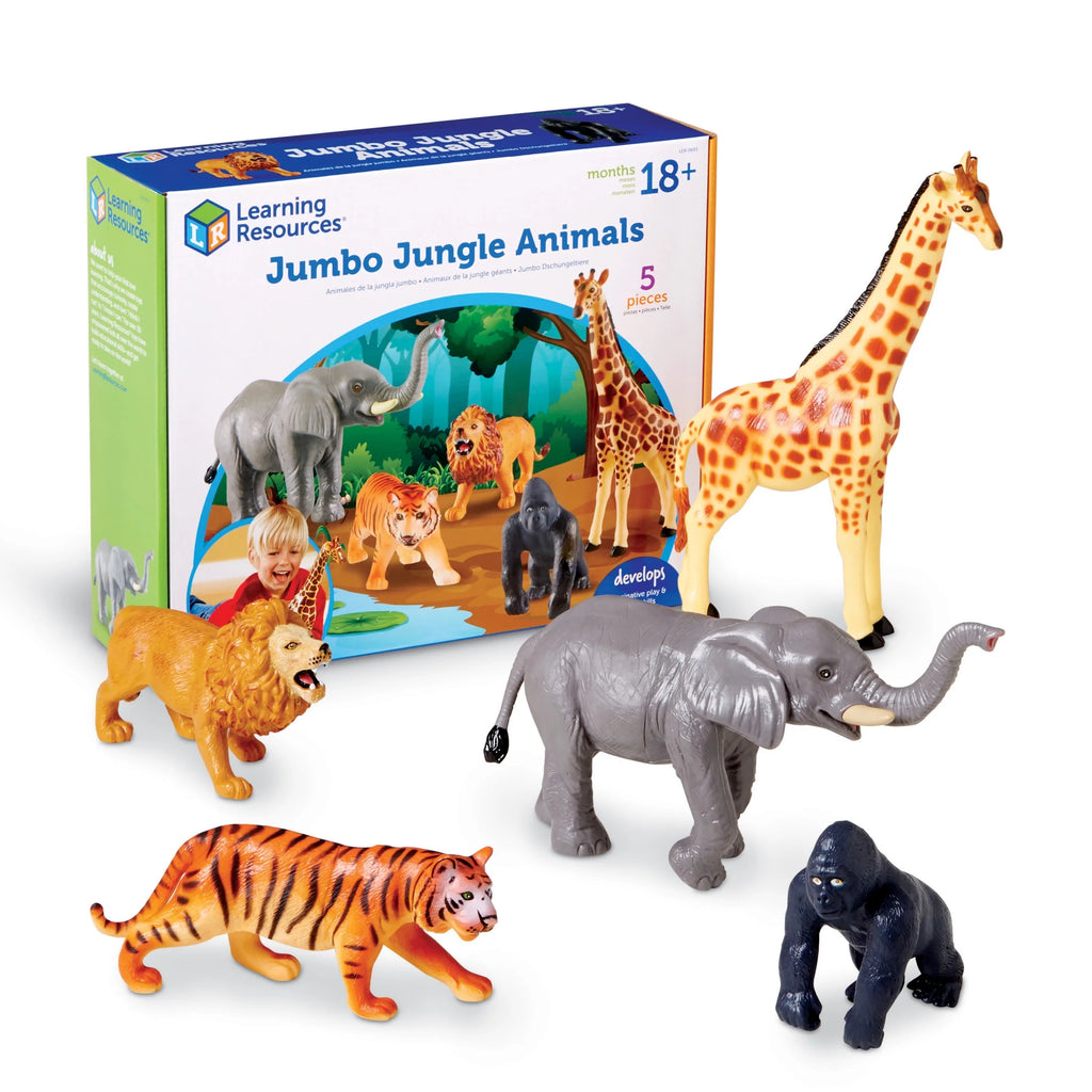 Jumbo Jungle Animals, Preschool Learning Toy, Gifts for Boys Girls, Ages 18 Months +